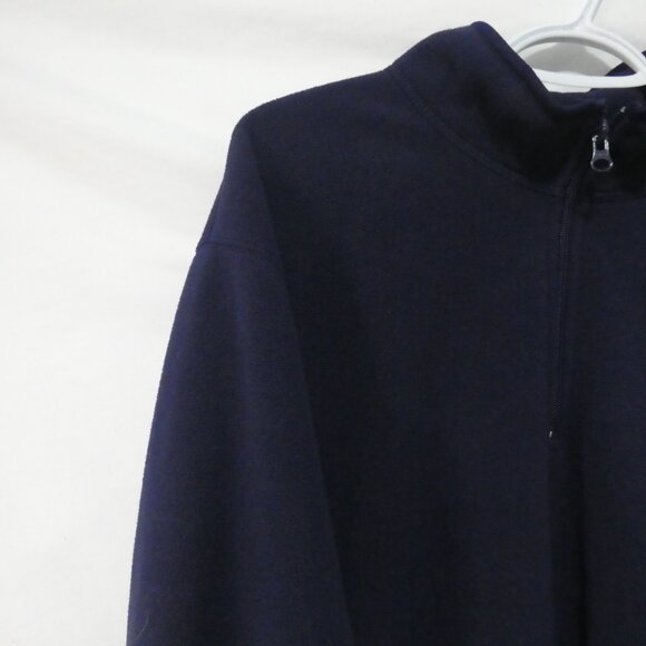 OLD NAVY | xxl | Partial Zip Soft Navy Blue Fleece Pullover Shirt - Picture 3 of 14